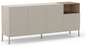 Cassettiera color crema 180x80 cm Cailin - Marckeric