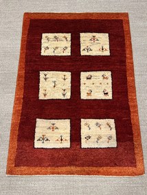 Gabbeh Tappeto persiano 90 x 120 Beige (Iran) Annodato A Mano