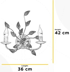 ONLI - Applique COLLANA 1xE14/6W/230V bianco/oro