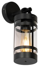 Lampada da parete smart per esterni nera IP44 incl. WiFi A60 - Ruben