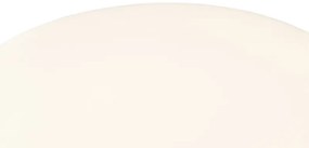 Lampada da terra da esterno moderna intelligente con paralume nero bianco incl. Wifi A60 - Virginia