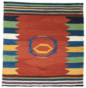 Kilim Tappeto persiano 100x100 (Iran) Tessuto A Mano