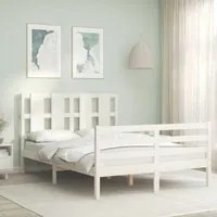 Giroletto con Testiera Bianco Small Double Legno Massello 3194087