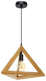 Lampadario Industriale Lampadario Industriale Golino E27 Ø42cm marrone paralume nero E27 Ø42cm