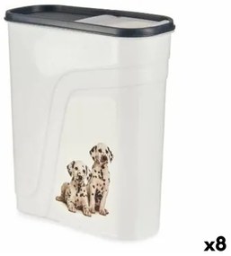 Dispenser Animali Domestici Antracite 4 L (8 Unità)