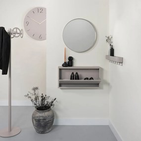 Attaccapanni da parete grigio tortora in metallo con scaffale 72 cm Dax Play – Spinder Design