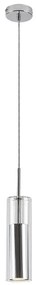Rabalux 72046 - Lampadario a sospensione con filo KALEVI 1xGU10/50W/230V limpido/cromo