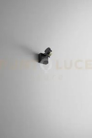 Pin faretto in alluminio nero orientabile 1 luce attacco gu10 da ab...