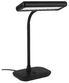 Lampada Da Tavolo Contemporanea Daylight Metallo Nero Led Integrato 7W 6500K