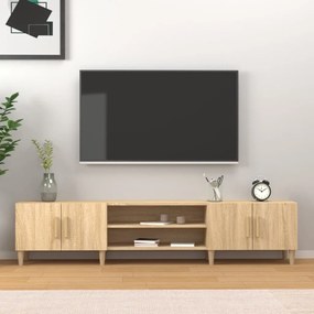 Mobile Per Tv Rovere Sonoma 180x31,5x40 Cm İn Legno Multistrato /