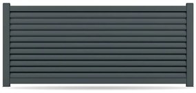 Recinzione, alluminio, modello Giugliano in Campania, Antracite, 500 x 500 mm, configura individualmente