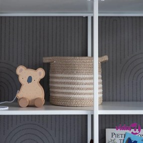 KidsDepot Set di Cesti 2 pz Eran Corda di Cotone Beige