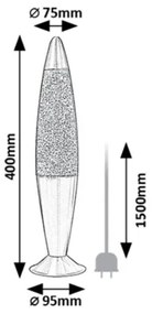 Rabalux 76115 - LED Lampada lava (lampada Astro) GLITTER 2 LED/25W/230V