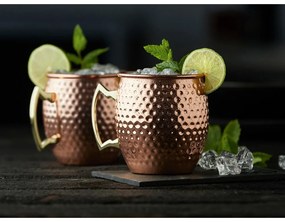 Tazze in set color rame in acciaio 400 ml 2 pz Moscow Mule – Lyngby Glas