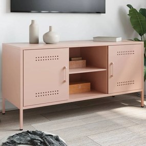 Mobile Tv Rosa 100,5x39x50,5 Cm İn Acciaio /