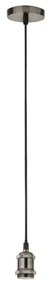 Searchlight 7461SS - Lampada a sospensione su cavo 1xE27/60W/230V finitura argento