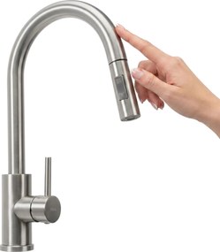 Rubinetto da cucina Rea Fresh Touch Brush Nickel