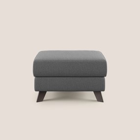 Moon Pouf contenitore e piedini alti in tessuto smacchiabile con acqua T05