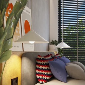 Sollux SL.1325 - Lampadario a sospensione con filo ZUMA 1xE27/15W/230V diametro 30 cm bianco