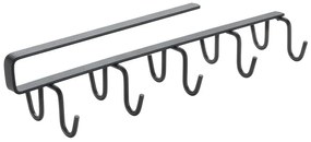 Barra appendiabiti in acciaio per cucina Myhooks - Metaltex