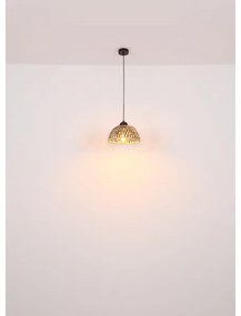 Globo 15767H1 - Lampadario a sospensione con filo COLLY 1xE27/15W/230V bambù