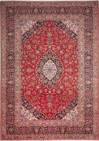 Kashan Tappeto persiano 350 x 250 Rosso (Iran) Annodato A Mano