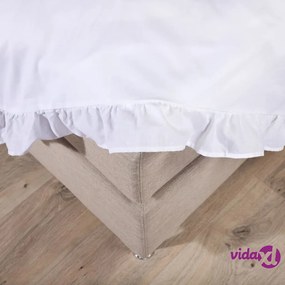 Venture Home Set da Letto Levi 220x240 cm Cotone Bianco