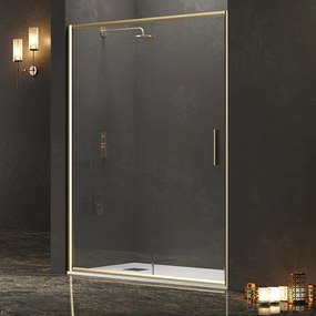 Doccia nicchia 110 cm profilo oro opaco| KEF4000 - KAMALU