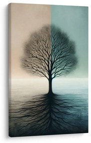 Quadro su tela – Albero di luce e ombra