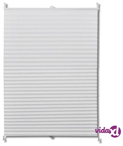 vidaXL Tenda plissè 60x200cm bianca