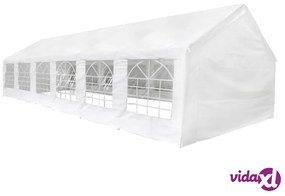 vidaXL Tenda per Festa da Giardino Bianca 12 x 6 m