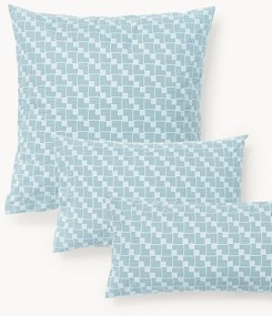 Federa in cotone percalle con stampa geometrica Inki