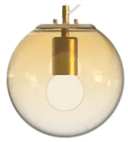 Ideal Lux - Lampadario a sospensione con filo MAPA 1xE27/42W/230V diametro 20 cm oro/fumé