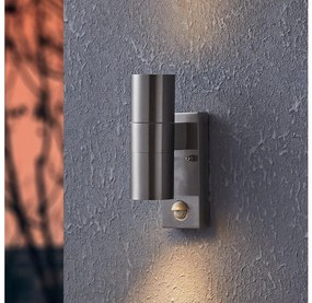 Eglo 32898 - Applique a LED  da esterno con sensore RIGA 5 2xGU10/3W/230V IP44