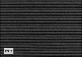 Poltrona in velluto a coste grigio scuro Lofty Lilly - Miuform