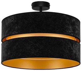 Duolla - Lampadario a plafone DUO 1xE27/15W/230V diametro 40 cm nero/oro