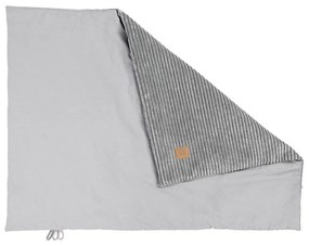 Coperta per bambini grigia in velluto a coste 100x77 cm – Meowbaby