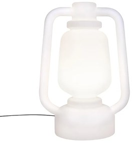 Lampada da terra bianca 110 cm IP44- STORM Extra Large