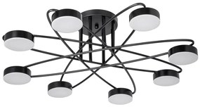 Lampadario a plafone LED 8xLED/7W/230V 3000-6000K diametro 70 cm nero