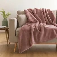 Coperta plaid 130x160 beige Flannel