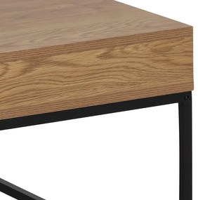 Tavolino da salotto colore naturale scuro con piano effetto rovere 80x80 cm Willford – Actona