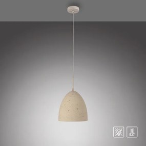 Schöner Wohnen 12540-42 - Lampada a sospensione su cavo TRAVENTA 1xE27/40W/230V Ø 21 cm cemento
