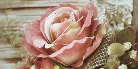Quadro su tela – Rose vintage eleganti