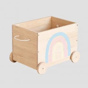 Carrello portaoggetti in legno Tedis Kids Legno Naturale - Sklum