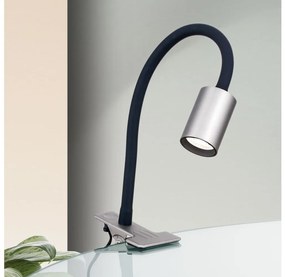 Orion Str 10-489- LED Lampada da tavolo flessibile con clip KURT LED/5W/230V argento