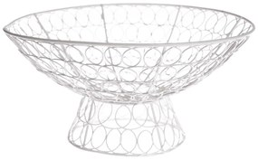 Ciotola da portata in filo di ferro bianco - Dakls