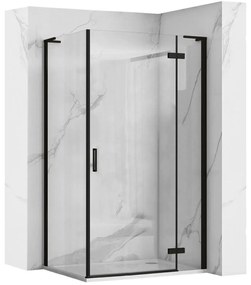 Cabina doccia REA Hugo Black 100x80
