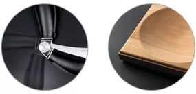 Cole&Mason - Tagliere da cucina e coltello a culla 21,5x51,5 cm faggio