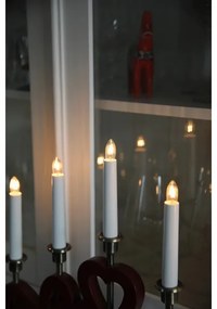 Markslöjd 706211 - Candelabro natalizio ENEBY 5xE10/3W/230V rosso/ottone