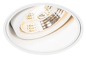 Faretto da incasso moderno bianco senza cornice - Impact 70
